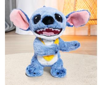 Disney Stitch Live Action Plush with Lei, 25 cm