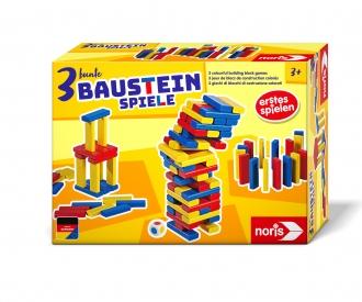 3 bunte Bausteinspiele