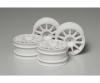 M-Chassis 11-Spoke Wheels, RC wheel set, white