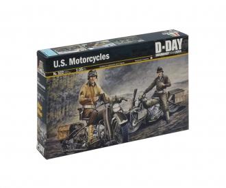 Italeri U.S. Motorcycles WWII Model Kit 1:35