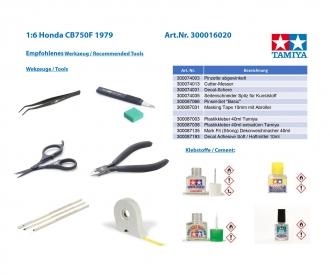 1:6 Honda CB750F 1979, plastic assembly kit