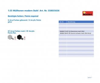 1:35 Poubelles modernes en acier