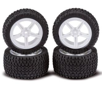 1:10 All-Terrain Wheel Set, RC tyres, 2WD