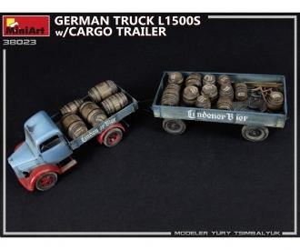 1:35 Ger. Truck L1500S w/Cargo Trailer