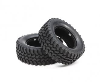 CC-01 Mud Block Tires, RC tire set, 1:10
