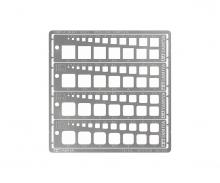 Modeling Quadrat Schablone 1-10mm (4) PE