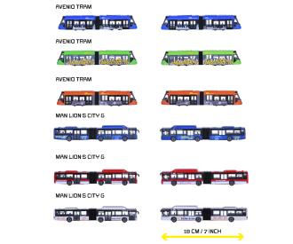 City Bus MAN + Avenio Tram, 6-sort. City Bus MAN + Avenio Tram, 6-sort.