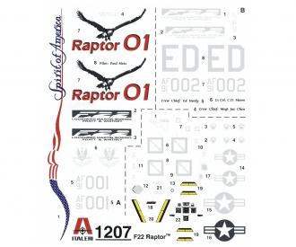 Italeri 1:72 F-22 Raptor Aircraft Model Kit