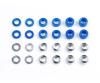 Aluminum Spacer Set 5,5/3mm blue/silver