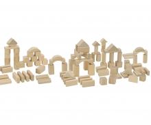 Natural Wooden Blocks - 100 Pieces