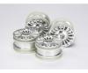 M-Chassis Wheel-Set Fiat 500, RC wheels, silver