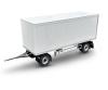 1:14 2-Axle Boxed Trailer, model kit