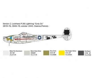 Italeri US P-38J Lightning Model Kit 1:72