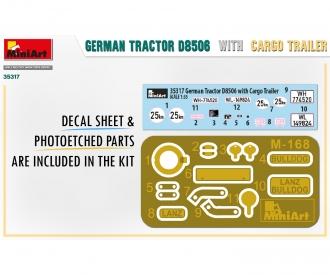 1:35 Tracteur allemand D8506 avec remorque de transport(2)