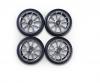 1:10 wheel set 10 Sp.Design (4) silver