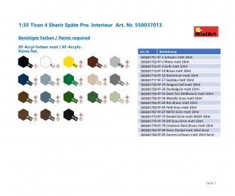 1:35 Tiran 4 Sharir Late Interior Kit