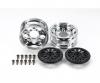 2-Piece Mesh Wheels Black, RC wheel set, 1:10