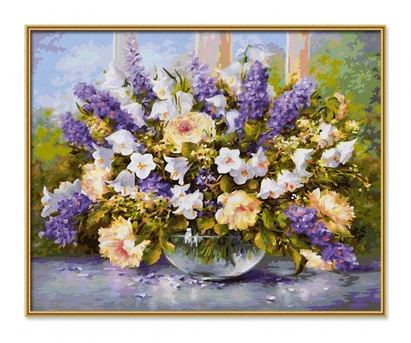 Sommerblumen 40 x 50 cm – Malen nach Zahlen