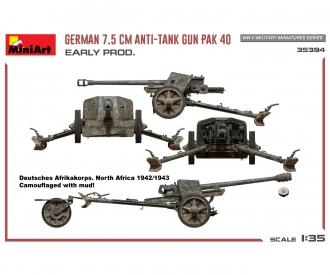 1:35 Dt. 7,5cm PaK 40 Production précoce