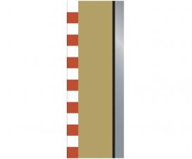SPORT Randstreifen 175mm (4) Halbgerade