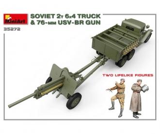 1:35 Sov. 2t 6x4 Truck w/76mm USV-BR Gun