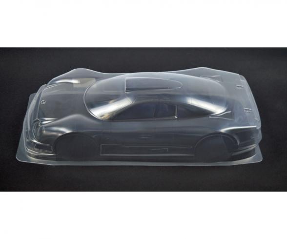 RC body shell, Mercedes CLK-GTR, clear polycarbonate