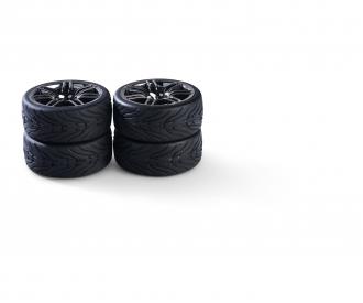 1:10 14 Spoke Smoke Wheel Set, RC wheels