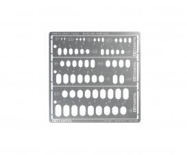 Modeling Template RR 1-6, hobby scribing guide