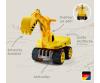 BIG Power Worker Maxi Digger with 360° Seat and Soft Tyres