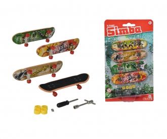 Finger Skateboard Set, 4-Pack
