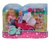 Evi LOVE Doll Walk – poupée 12 cm avec bébé et poussette