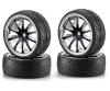 1:10 BigWheel-Set 02, 10spoke bla/Ch (4)