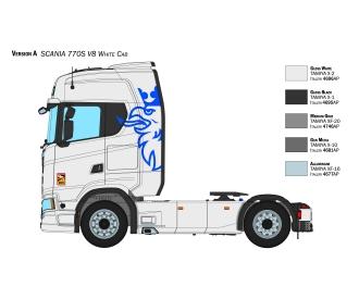 1:24 Scania 770 S V8 "White Cab" (cabine blanche)