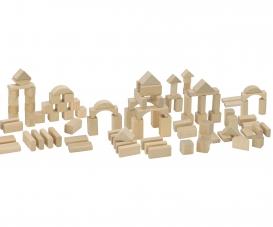 Natural Wooden Blocks - 100 Pieces