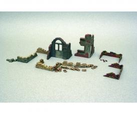 1:72 Murs et ruines avec accessoires