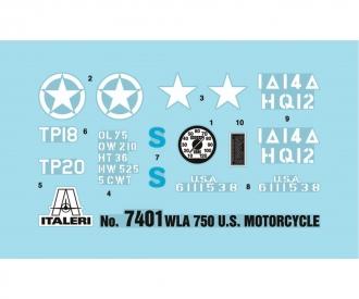 Italeri WLA 750 Military Motorcycle Kit 1:9