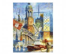 Hamburg, my pearl 40 x 50 cm - Painting by Numbers