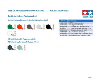 1:48 Focke-Wulf Fw190 A-8/A-8R2, aircraft model kit