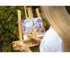 Blooming Coastal Village 24 x 30 cm - Painting by Numbers