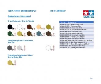 1:35 Dt. Pioniere & Goliath-Set (3+2)