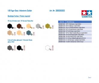 1:16 Ger. Infantry Man, figure assembly kit