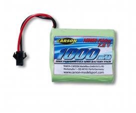 7,2V/1000mAh NiMH JST 108049/50/51