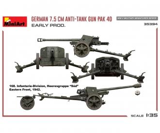 1:35 Ger. 7.5cm PAK 40 Early Prod.