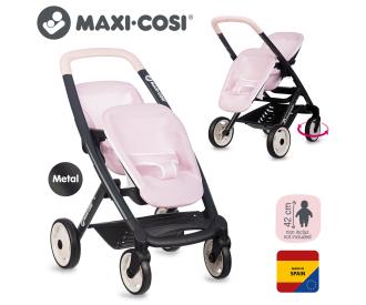 Smoby Maxi-Cosi Zwillings-Puppenwagen Rosa