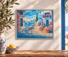 Blooming Coastal Village 24 x 30 cm - Painting by Numbers