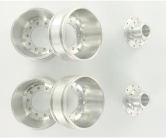 1:14 Alum. Rear wheel, model wheel set