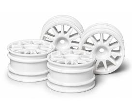 Tamiya M-Chassis 11-Speichen-Felgen, RC-Radsatz, weiß
