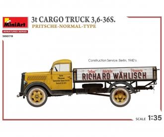 1:35 3t Cargo Truck  3,6-36S Pritschenwagen