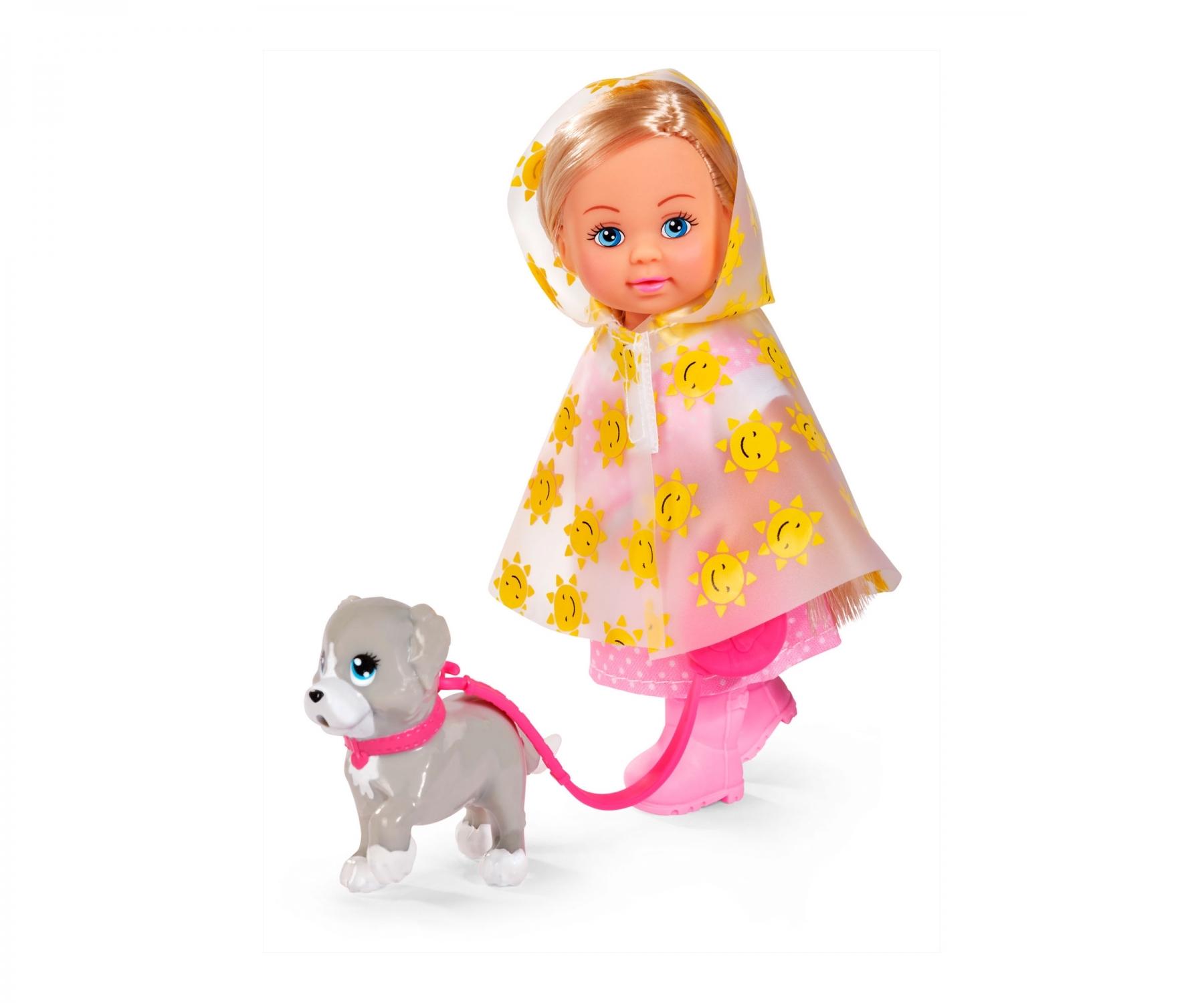 Simba Evi Love Puppe Mit Hubschrauber Und Hund - 12cm Spielzeug Figur