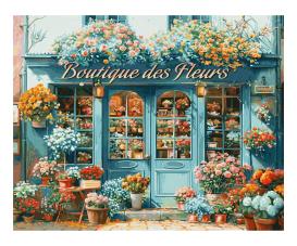 French Florist Painting by numbers